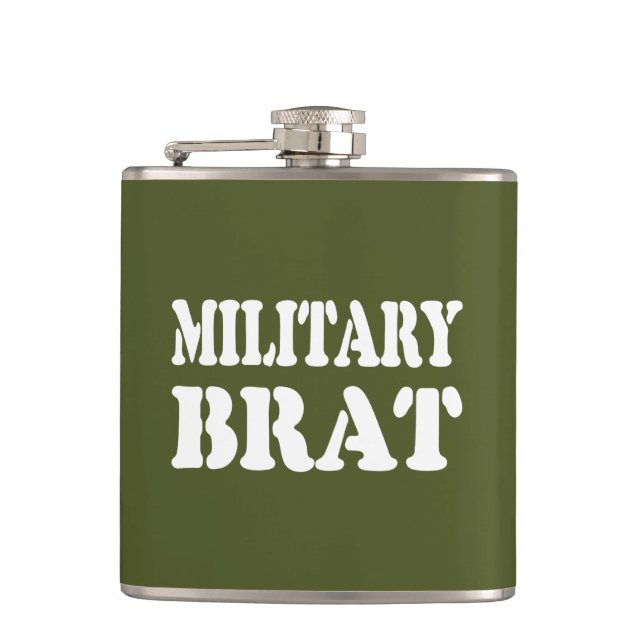 MILITARY BRAT HIP FLASK (Front)
