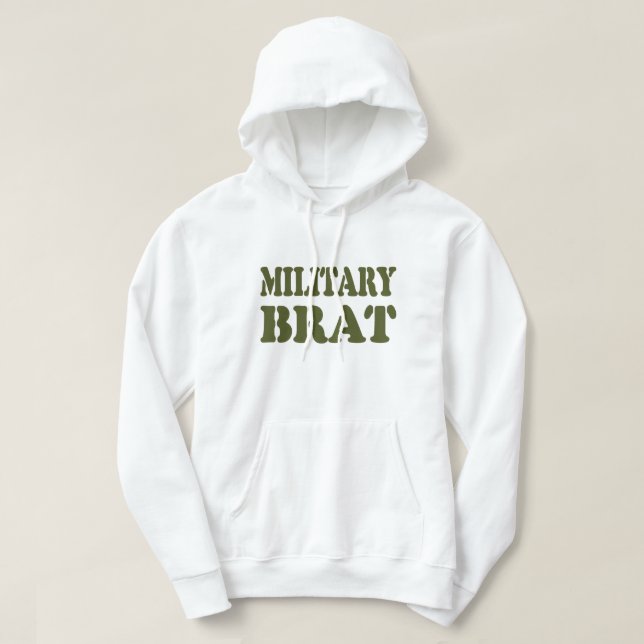 MILITARY BRAT HOODIE (Design Front)