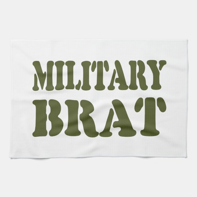 MILITARY BRAT TEA TOWEL (Horizontal)