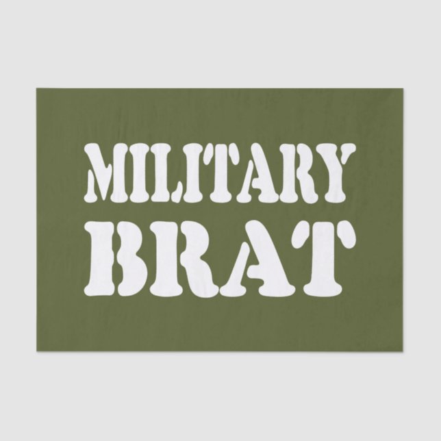 MILITARY BRAT TISSUE PAPER (Front)