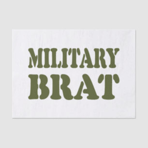 MILITARY BRAT TISSUE PAPER