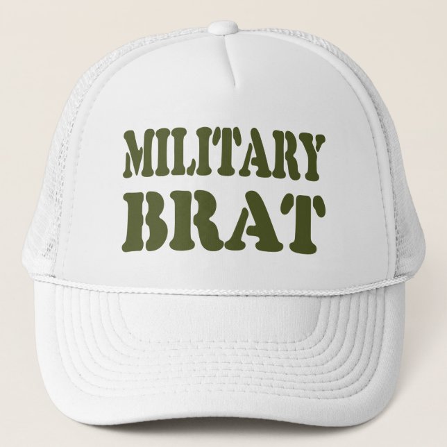 MILITARY BRAT TRUCKER HAT (Front)