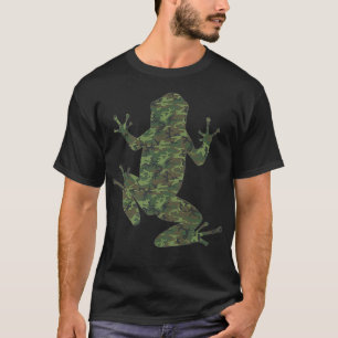 Military Bullfrog Camo Print US Toad Animal Vetera T-Shirt