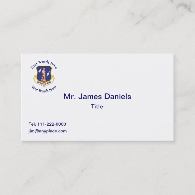 Military Business Card (Front)