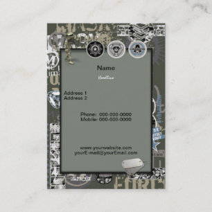 Military Business Card