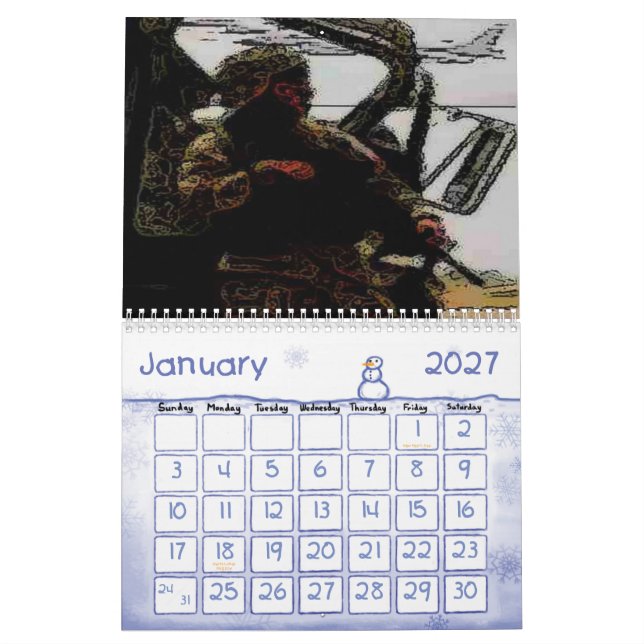 military calendar (Jan 2027)