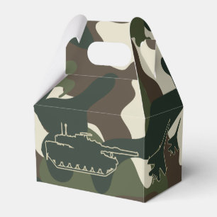 Military Camo Army Birthday Party Favour Boxes