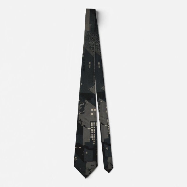 Military Camo Pattern Urban Environments Tie (Front)