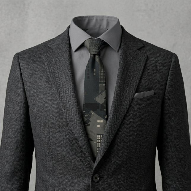 Military Camo Pattern Urban Environments Tie (Creator Uploaded)