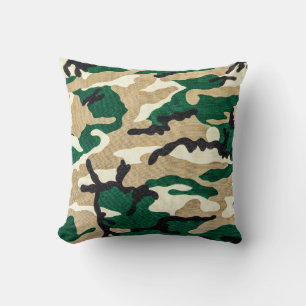 Military Camo Pillow Army Camouflage Throw Pillow