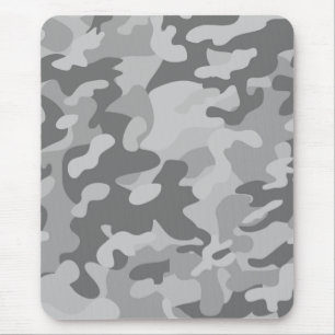 Military camo slate grey coastal grey silver     mouse mat