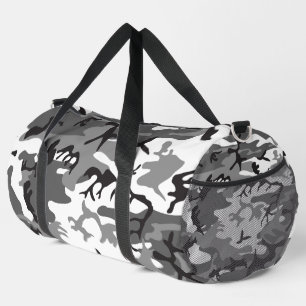 Military Camo Winter Duffle Bag