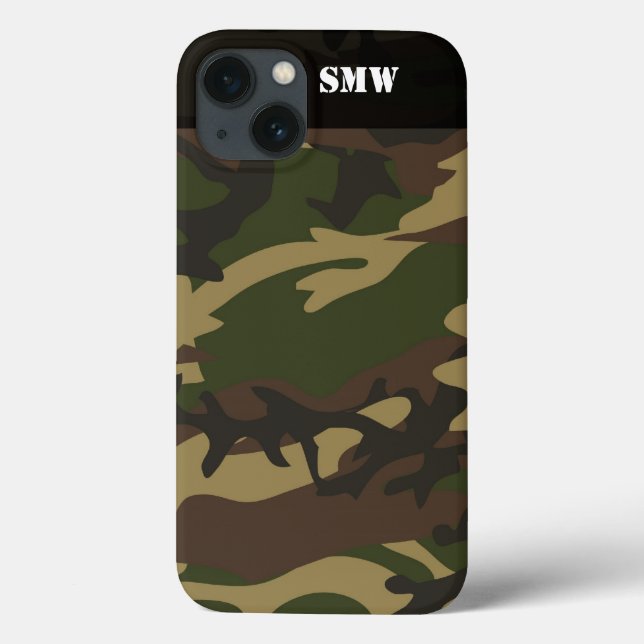 Military Camoflauge Camo Green Personalised Case-Mate iPhone Case (Back)