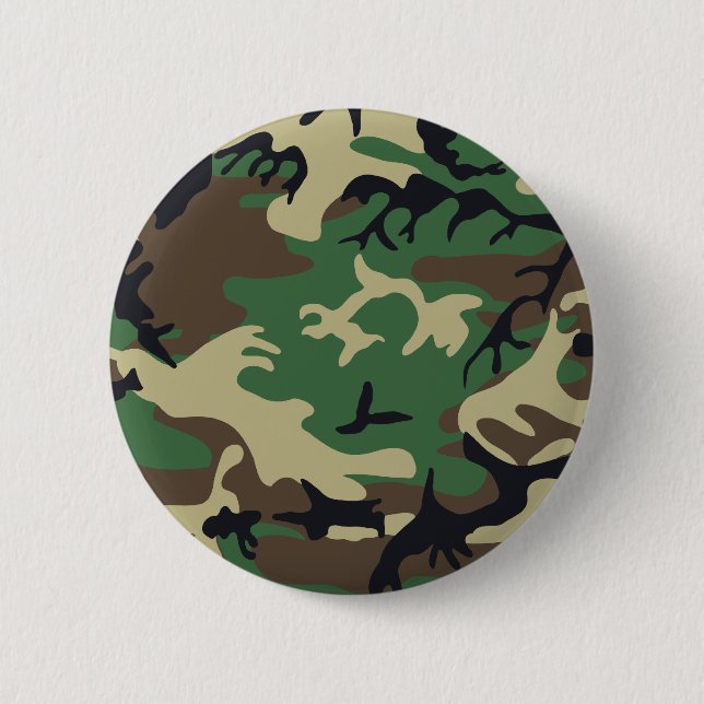 Military Camouflage 6 Cm Round Badge (Front)