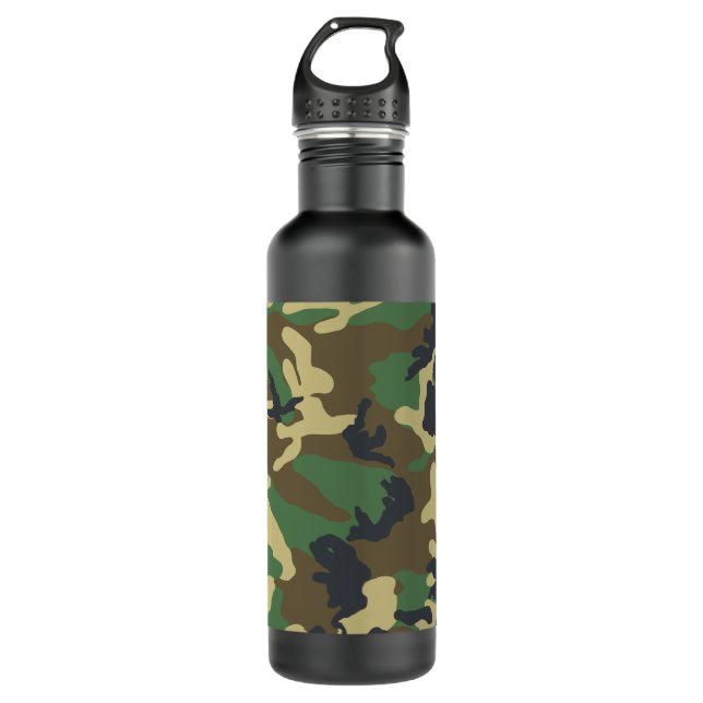 Military Camouflage 710 Ml Water Bottle (Front)