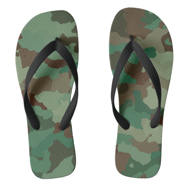 military camouflage adult flip flops (Footbed)