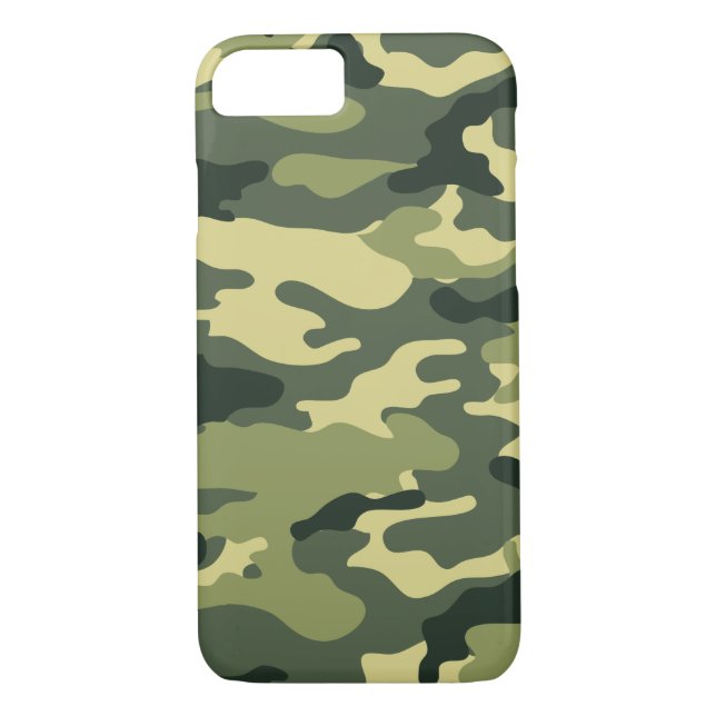 Military Camouflage Army Green design iPhone Case (Back)