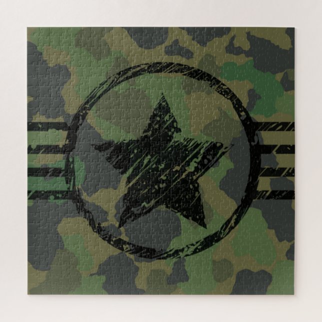 military camouflage design jigsaw puzzle (Vertical)