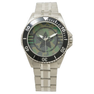 military camouflage design watch
