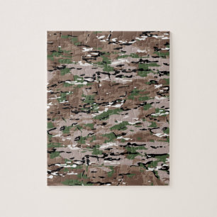 Military Camouflage Fabric Jigsaw Puzzle
