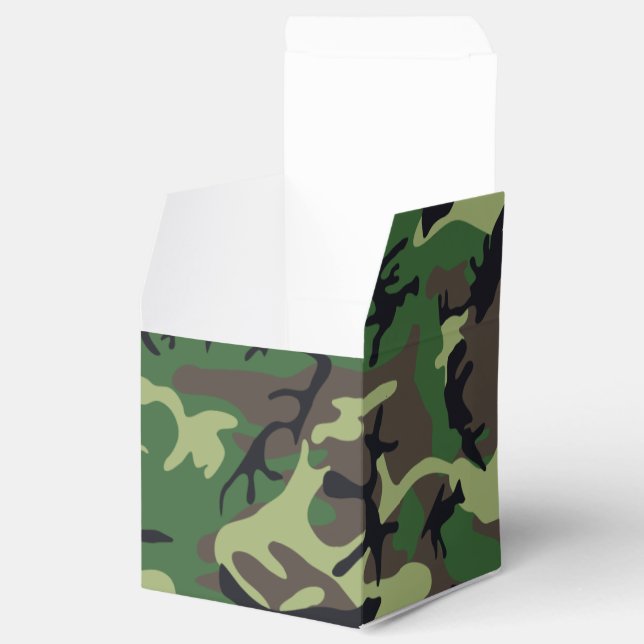 Military Camouflage Favour Box (Opened)