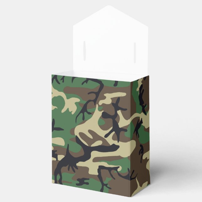 Military Camouflage Favour Box (Opened)