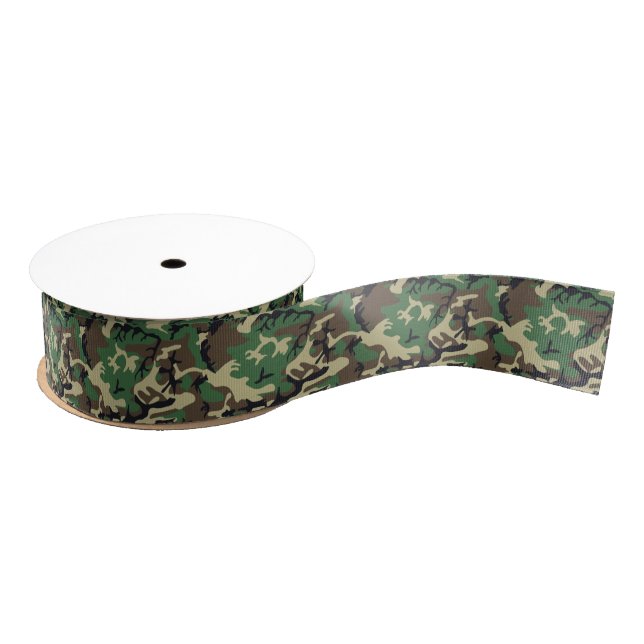 Military Camouflage Grosgrain Ribbon (Spool)