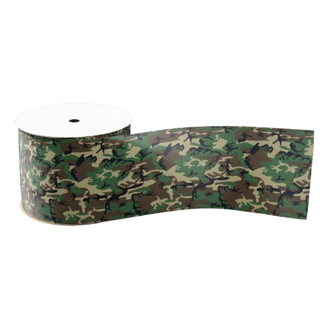 Military Camouflage Grosgrain Ribbon (Spool)