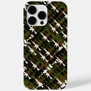 Military Camouflage Gun Rifles GI Style Cool Camo Case-Mate iPhone 14 Pro Max Case