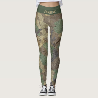 Military Camouflage Hunting and Fishing Camo Print Leggings