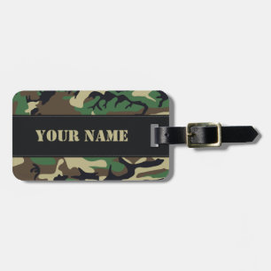 Military Camouflage Luggage Tag