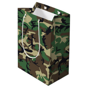 Military Camouflage Medium Gift Bag