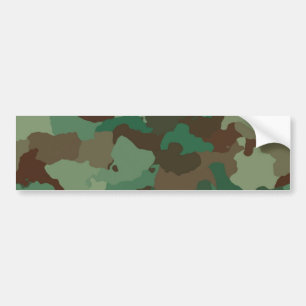 Military Camouflage Pattern (Armed Forces) Bumper Sticker