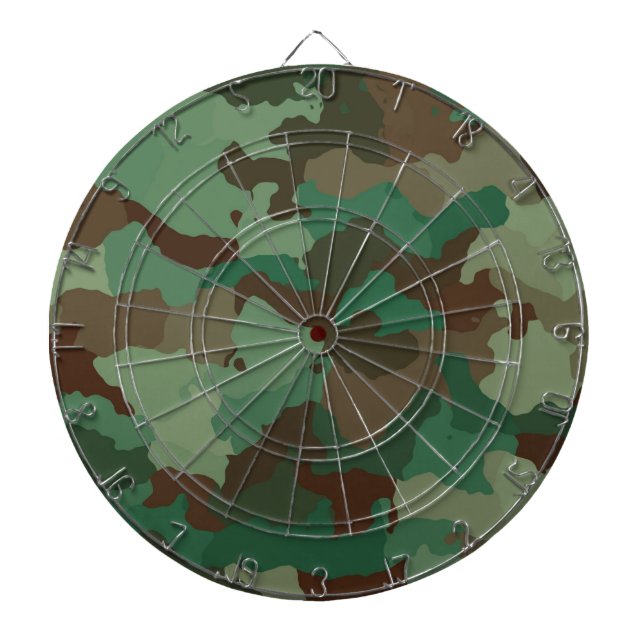 Military Camouflage Pattern (Armed Forces) Dartboard (Front)
