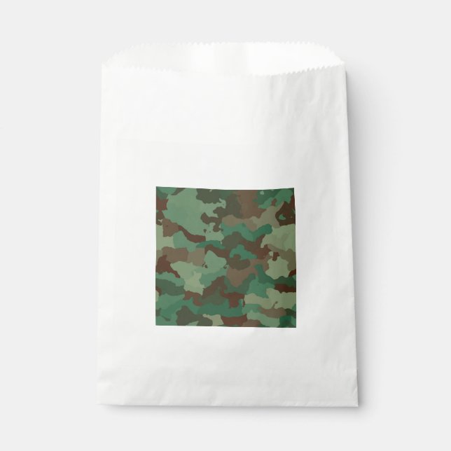 Military Camouflage Pattern (Armed Forces) Favour Bags (Front)
