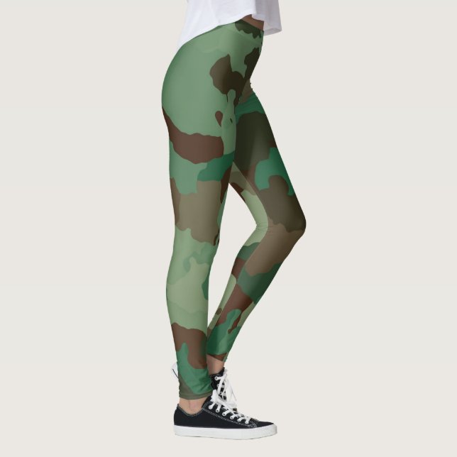 Military Camouflage Pattern (Armed Forces) Leggings (Right)