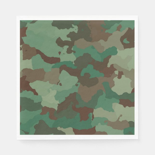 Military Camouflage Pattern (Armed Forces) Napkin (Front)