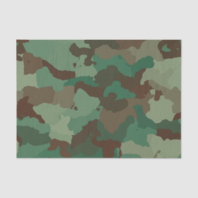 Military Camouflage Pattern (Armed Forces) Tissue Paper (Front)
