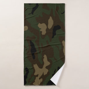 military camouflage pattern army soldier uniform k bath towel