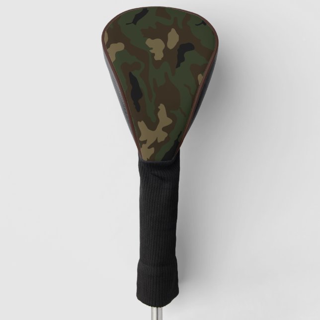 military camouflage pattern army soldier uniform k golf head cover (Front)