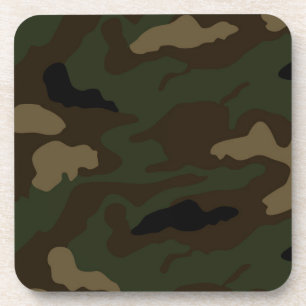 military camouflage pattern coaster