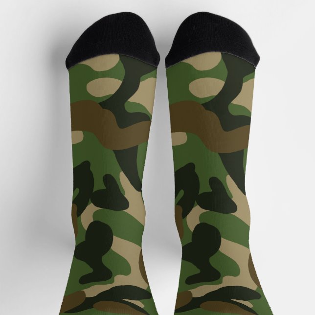 Military Camouflage Pattern Socks (Top)