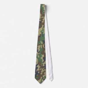 Military Camouflage Pattern Tie