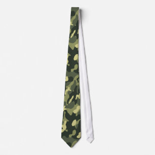Military Camouflage Pattern Tie