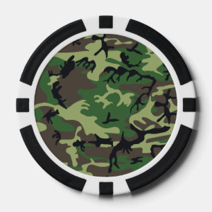 Military Camouflage Poker Chips