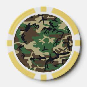 Military Camouflage Poker Chips