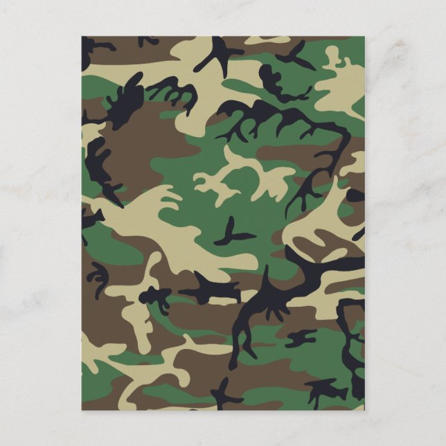 Military Camouflage Postcard (Front)