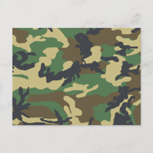 Military Camouflage Postcard