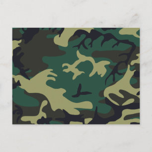 Military Camouflage Postcard