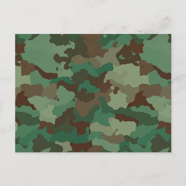 military camouflage postcard (Front)